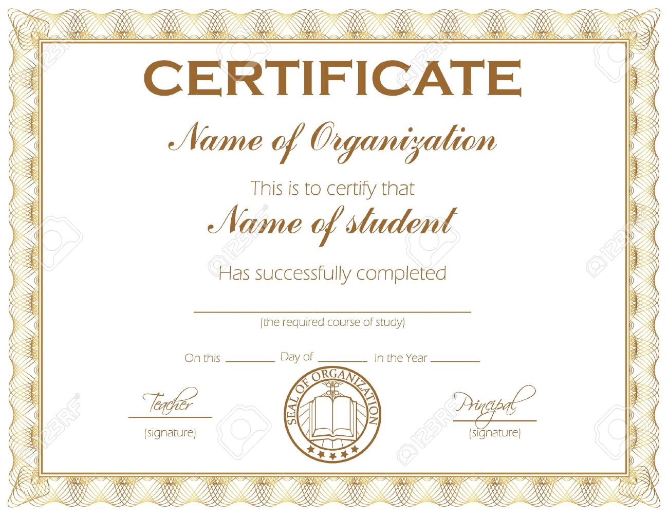 generic award certificate