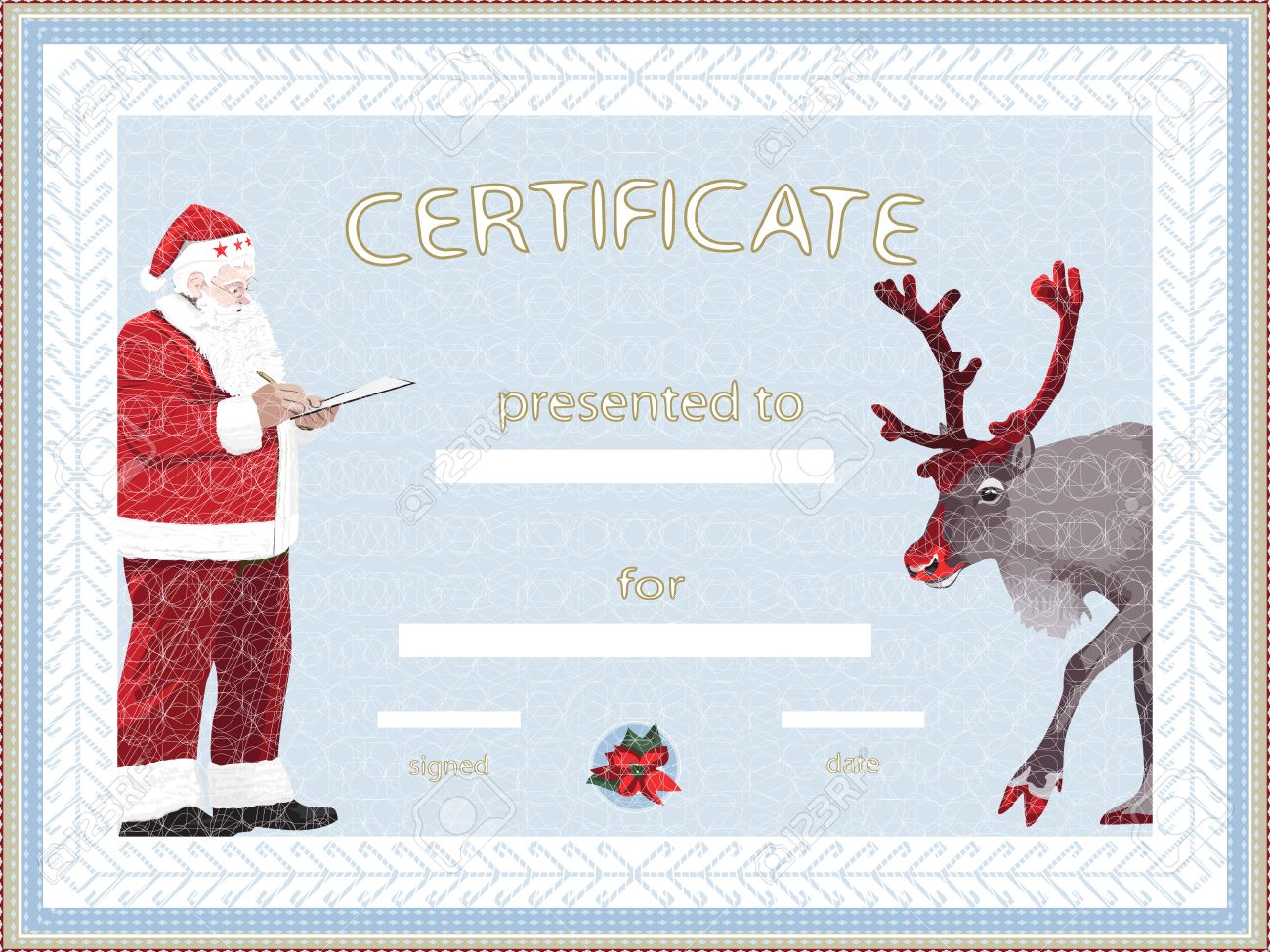 santa certificate template