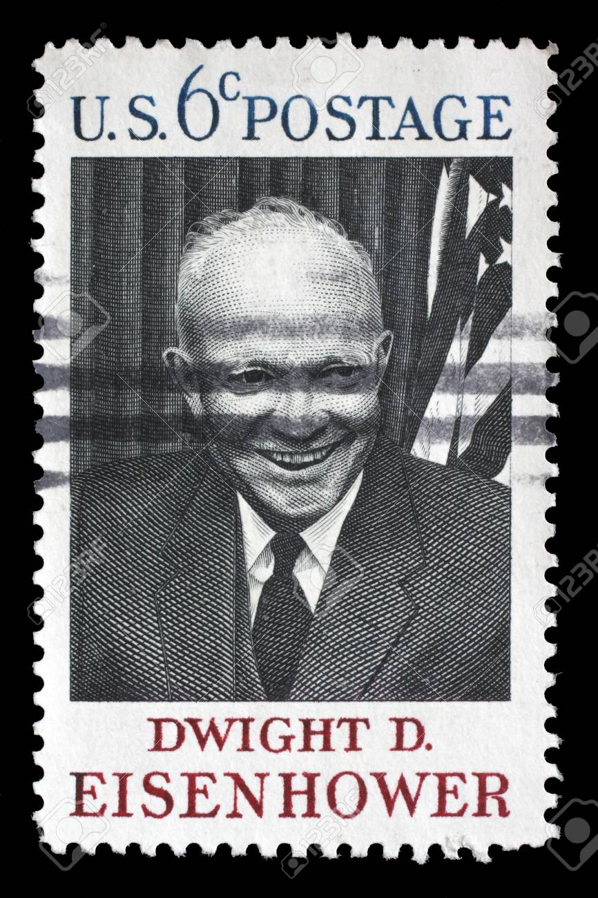 切手が米国で印刷された 1969 年頃ドワイト D アイゼンハワー、34rd