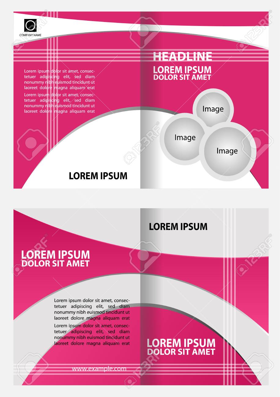 professional business catalog template or corporate brochure