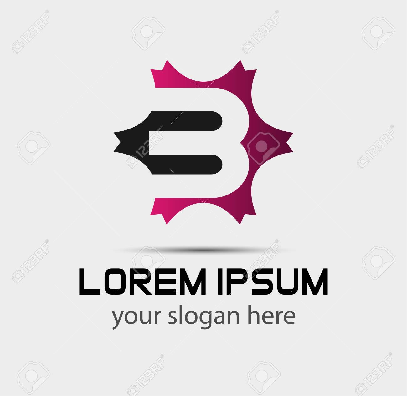number logo design number three logo logo 3 vector template number three template