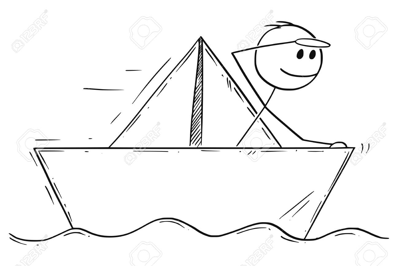 Man In Motor Speed Boat In The Sea. Boat Sports And Leisure. Hand Drawn.  Stickman Cartoon. Doodle Sketch, Vector Graphic Illustration Speed Motor  Boat Royalty Free SVG, Cliparts, Vectors, and Stock Illustration.