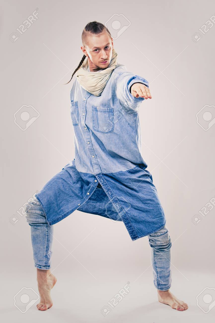 denim shirt and pants