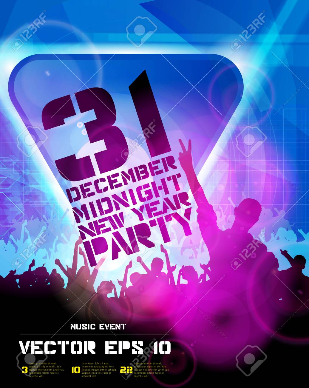Music Event Illustration Background For New Year Party Poster Royalty Free Cliparts Vectors And Stock Illustration Image 53114313