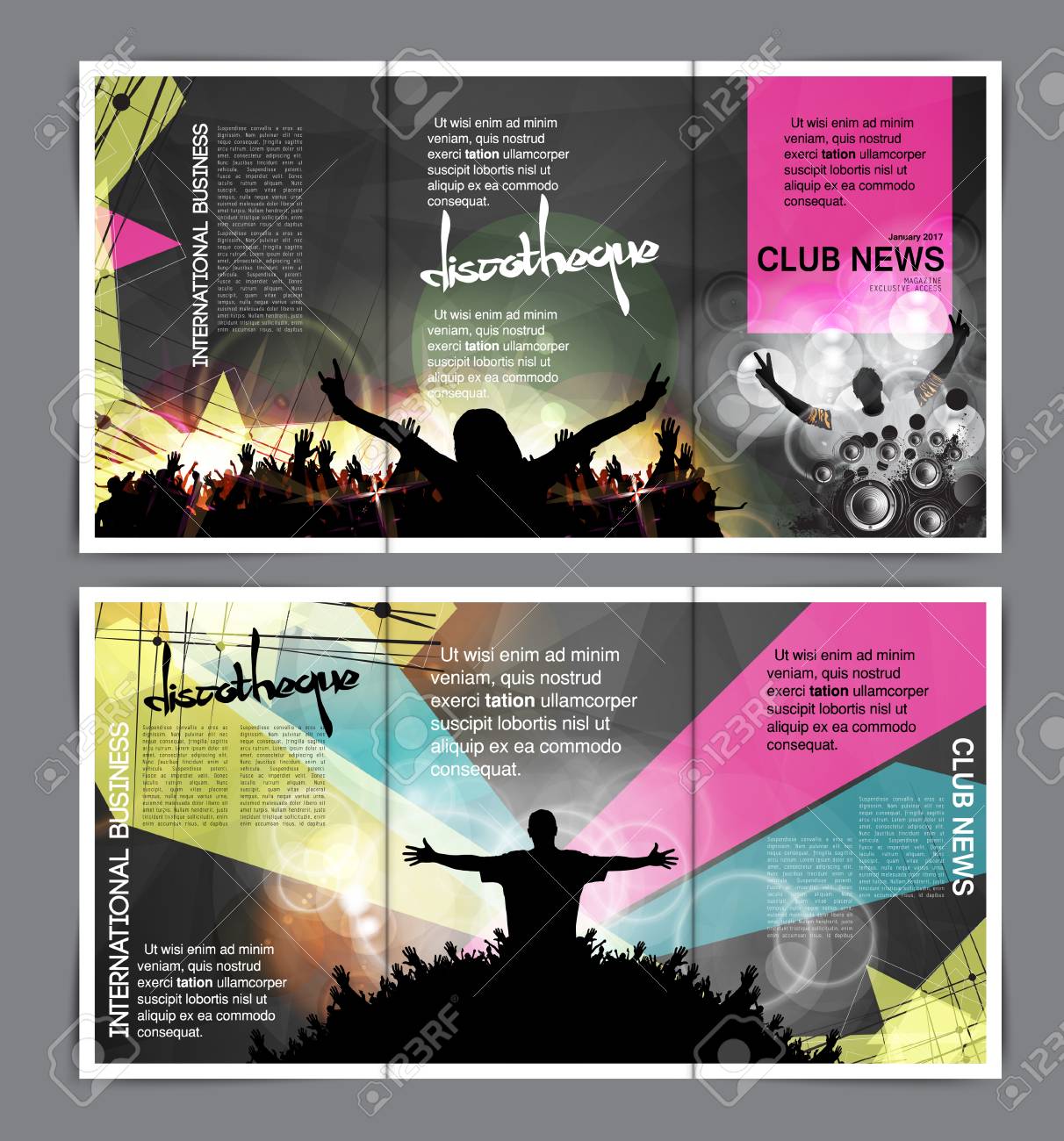 music brochure layout music brochure template