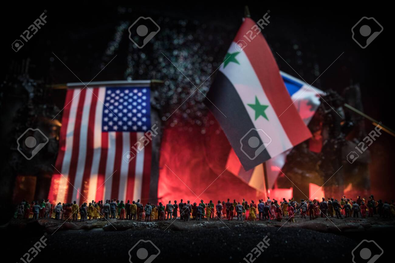 Premium AI Image Burning russian flag