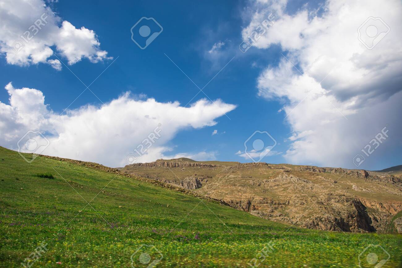Beautiful Landscape In The Mountains At Summer In Daytime Mountains Stock Photo Picture And Royalty Free Image Image 154331636