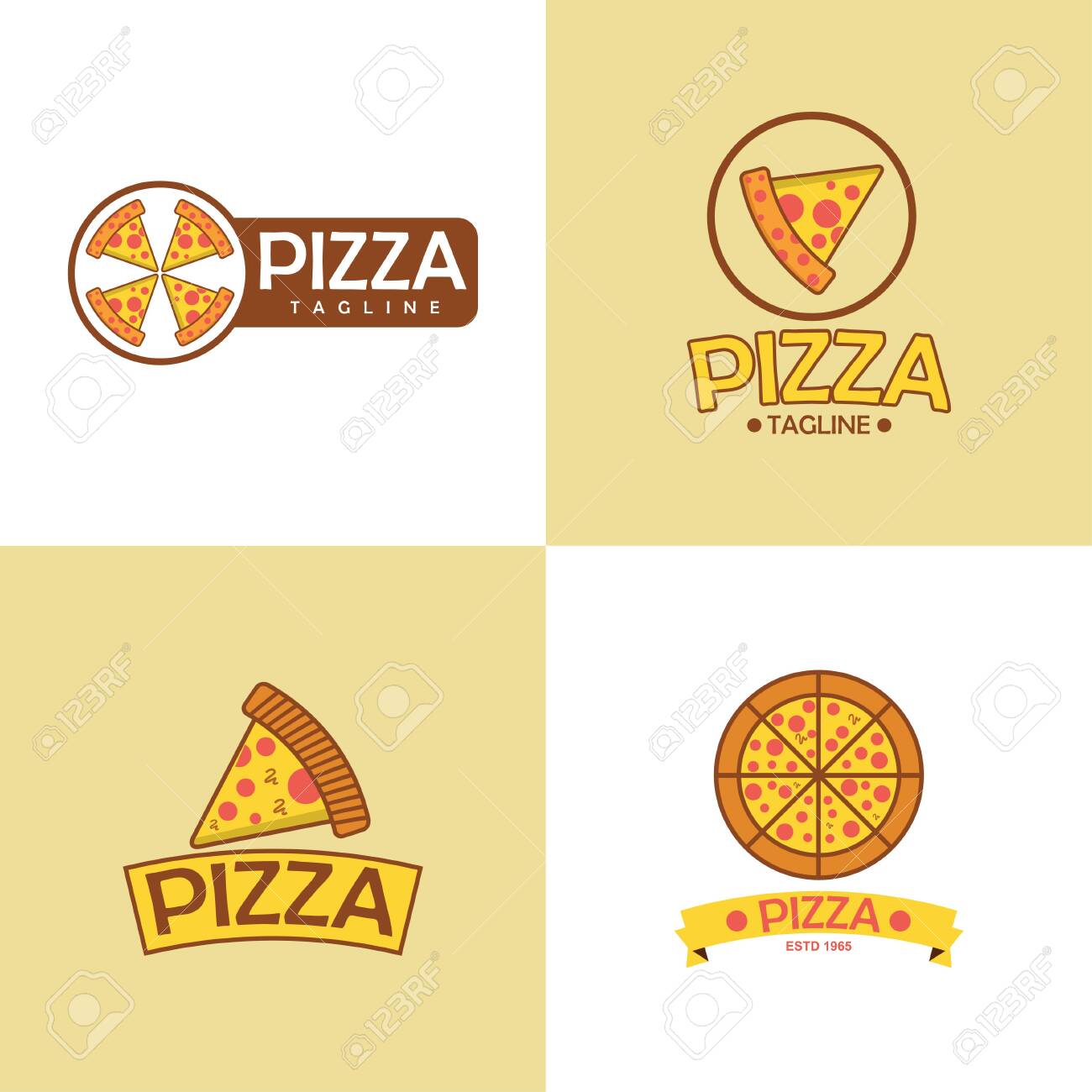 Restaurant Logo Pizza Logo Design Royalty Free Cliparts Vectors And Stock Illustration Image