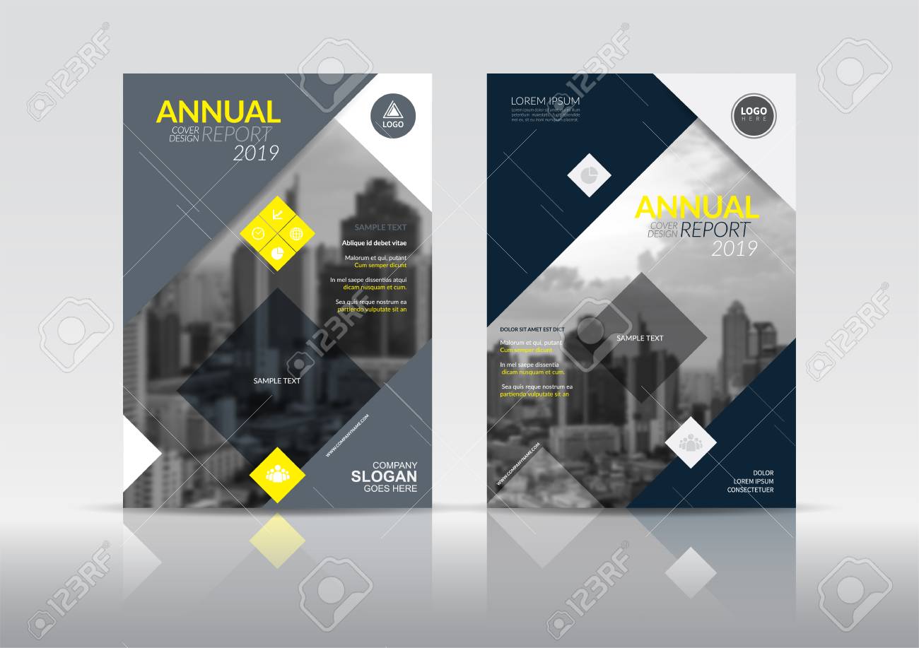 Cover Design Template, Annual Report Cover, Flyer, Presentation Within Report Front Page Template