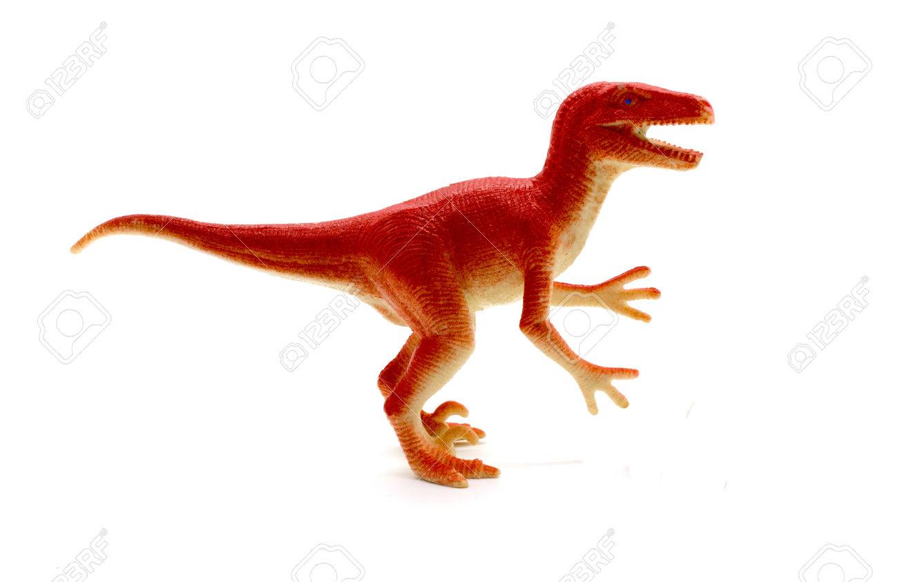 Raptor Dinosaurier Spielzeug Auf Weissem Hintergrund Lizenzfreie Fotos Bilder Und Stock Fotografie Image 62850474