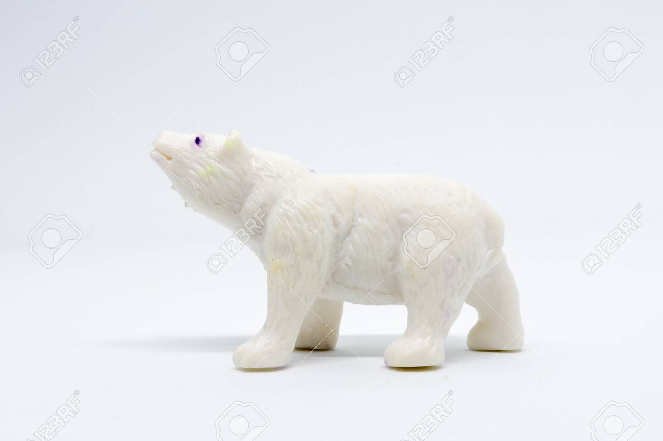 plastic polar bear figurines