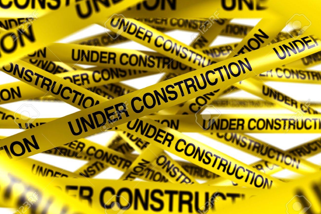 3d rendering of caution