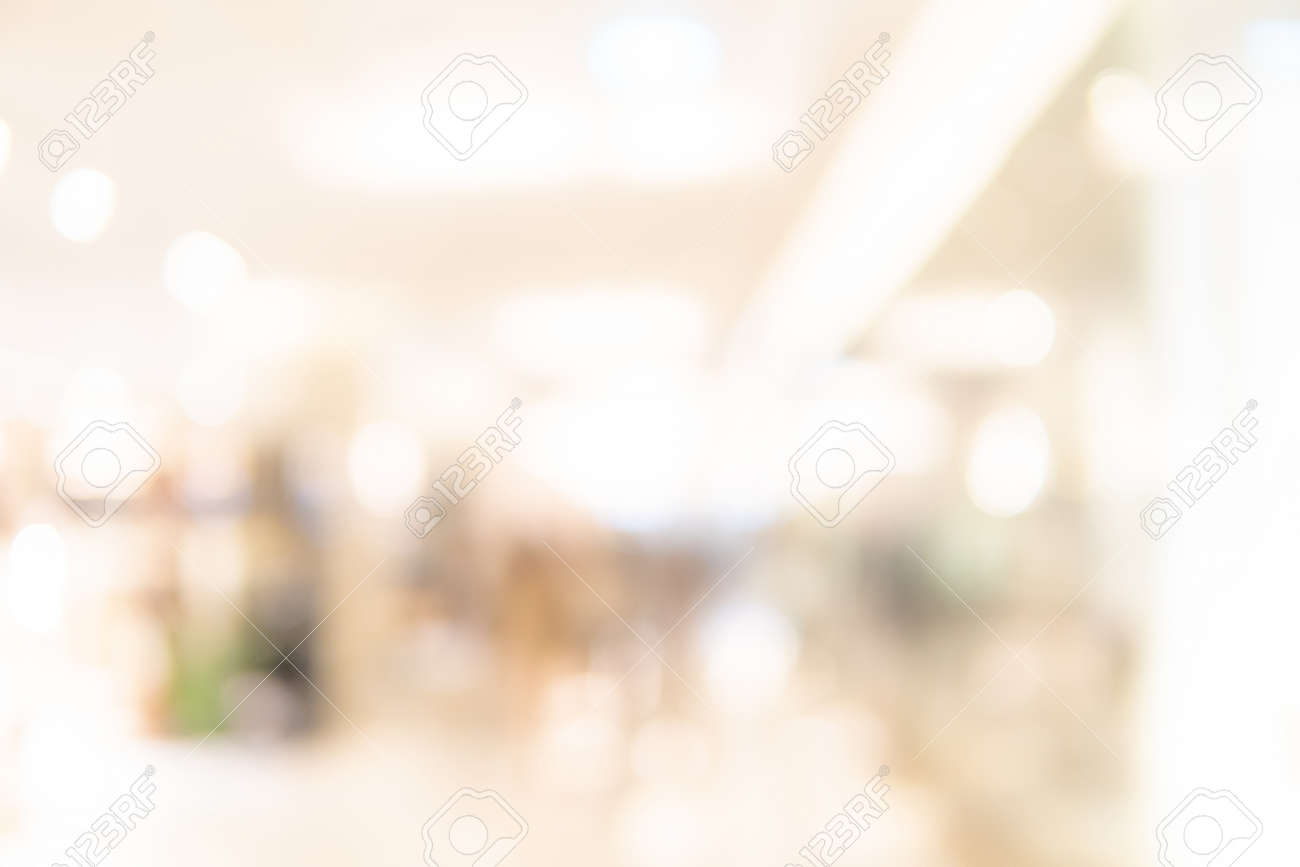 Abstract blur shopping mall corridor. Blurred retail and hall interior in department store. Defocused bokeh effect background or backdrop for business concept. - 122381840 Abstract blur shopping mall corridor. Blurred retail and hall interior in department store. Defocused bokeh effect background or backdrop for business concept. - 122381840