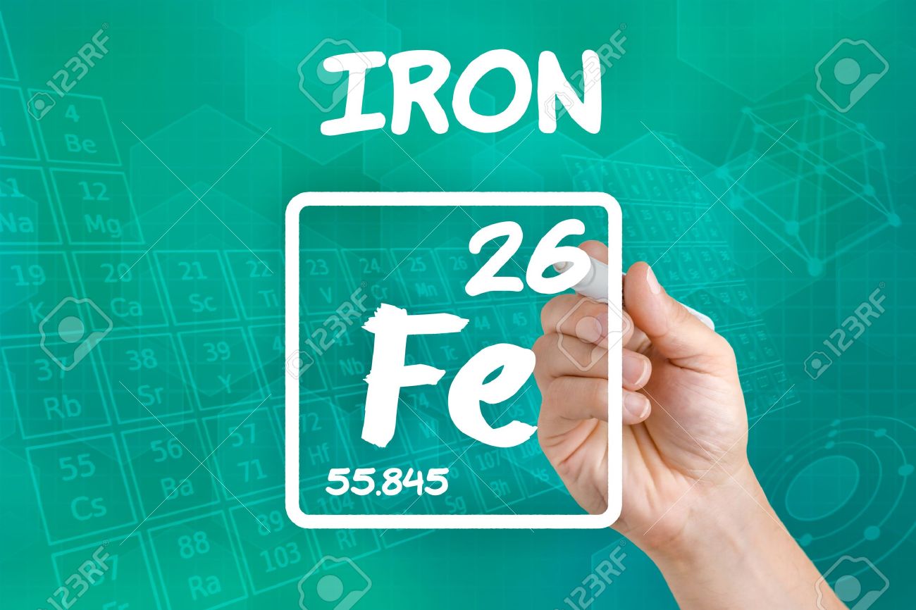 Symbole Du Fer Element Chimique Banque D Images Et Photos Libres De Droits Image 21871745