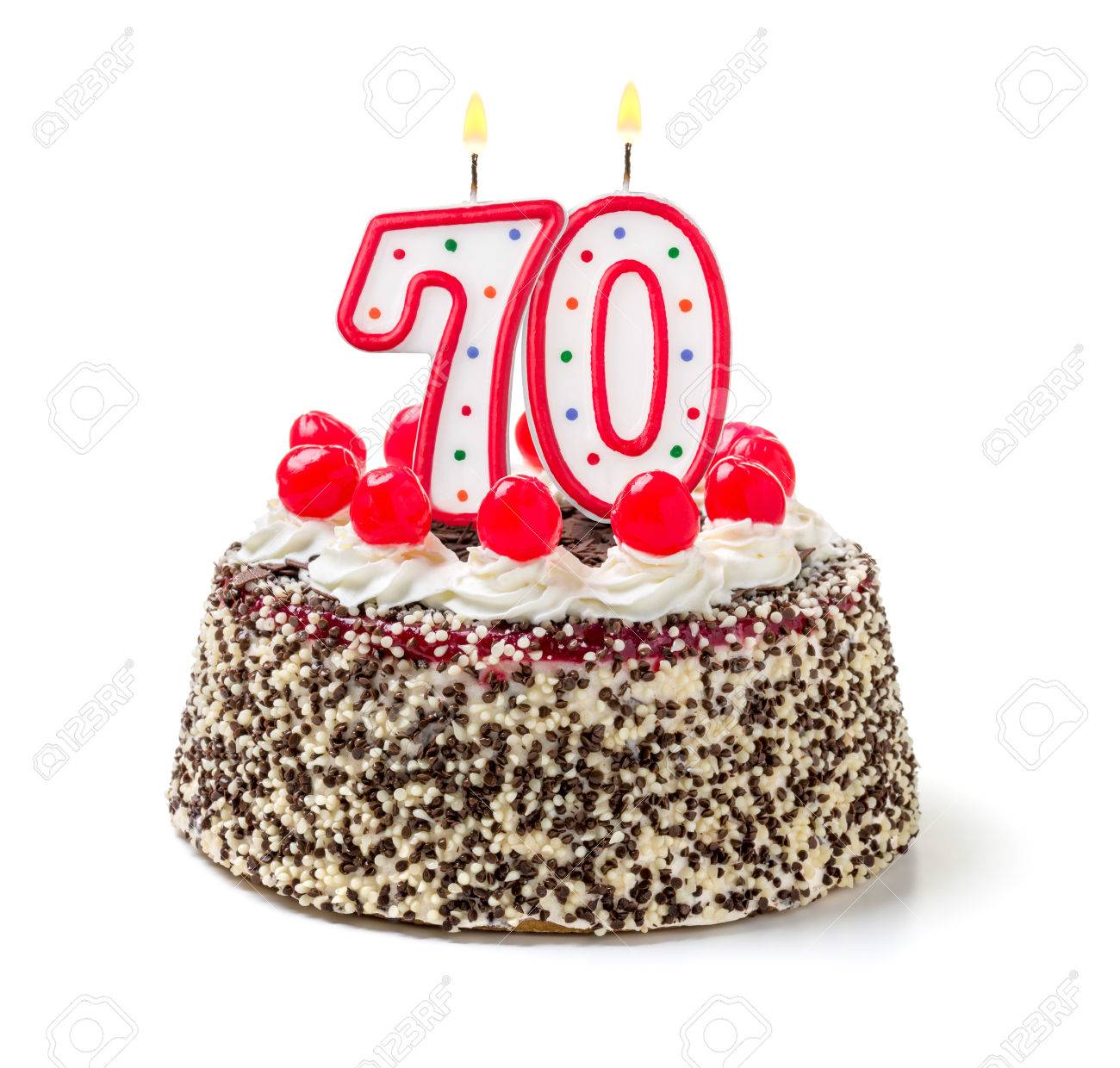 Gold BBTO 70th Birthday Number Candles 3D Diamond Shape Cake Candles Number 70 Cake Topper Decoration for Birthday Wedding Anniversary Celebration Supplies