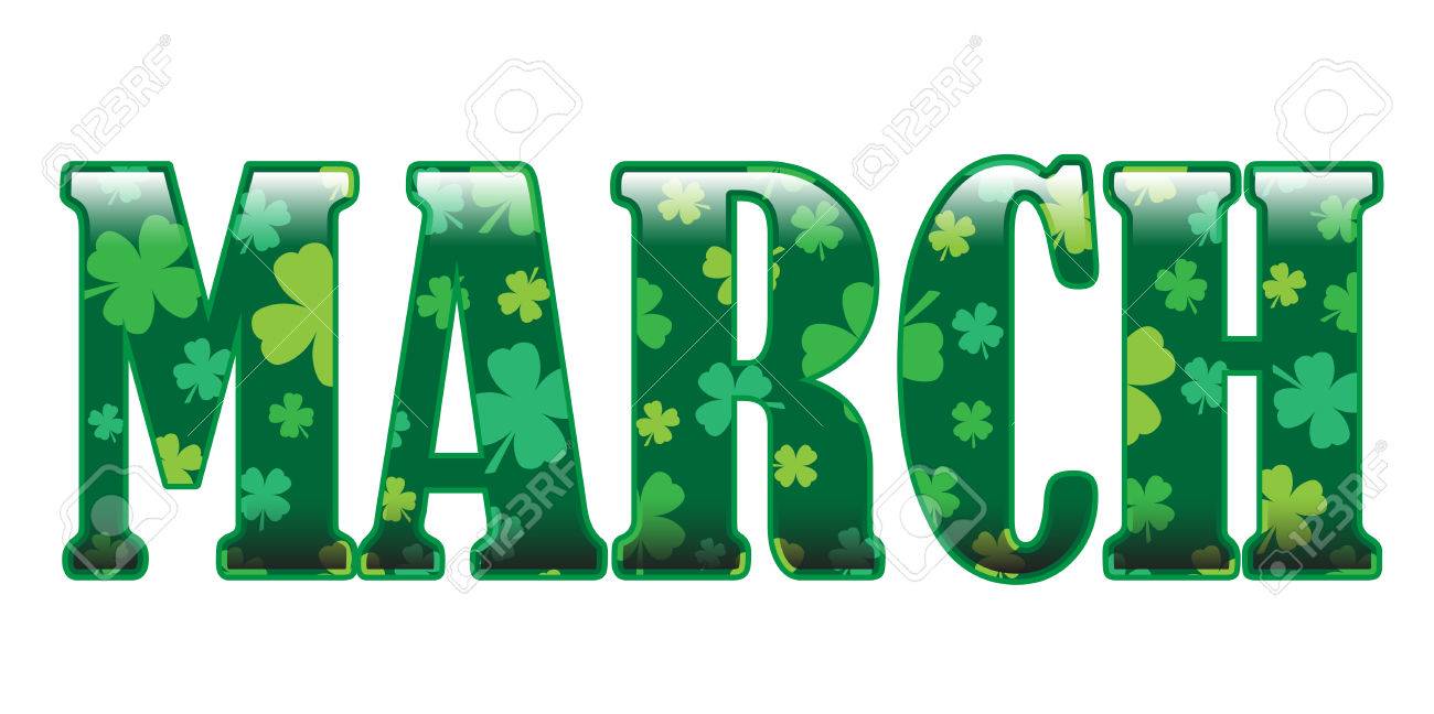 The Month Of March Royalty Free SVG, Cliparts, Vectors, And Stock  Illustration. Image 37543574.