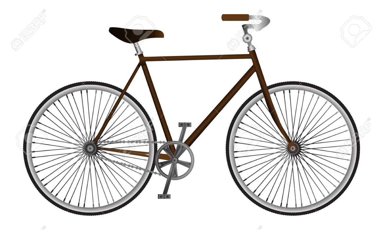 分離の現実的なベクトルのニースとユニークなスポーツ自転車を示す のイラスト素材 ベクタ Image