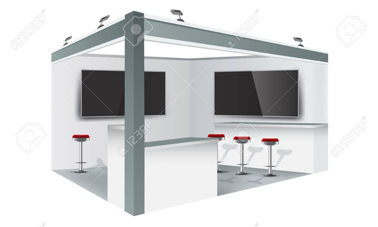 Download Exhibition Stand Display Trade Booth Mockup Design White And Royalty Free Cliparts Vectors And Stock Illustration Image 88308087 Yellowimages Mockups