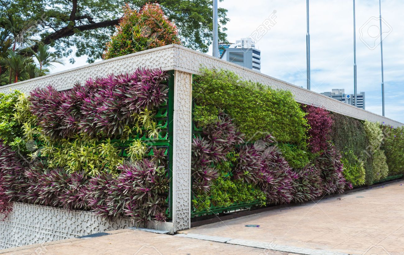 Vertical Garden In The Center Of Kuala Lumpur Malaysia Stock Photo Picture And Royalty Free Image Image 44334822