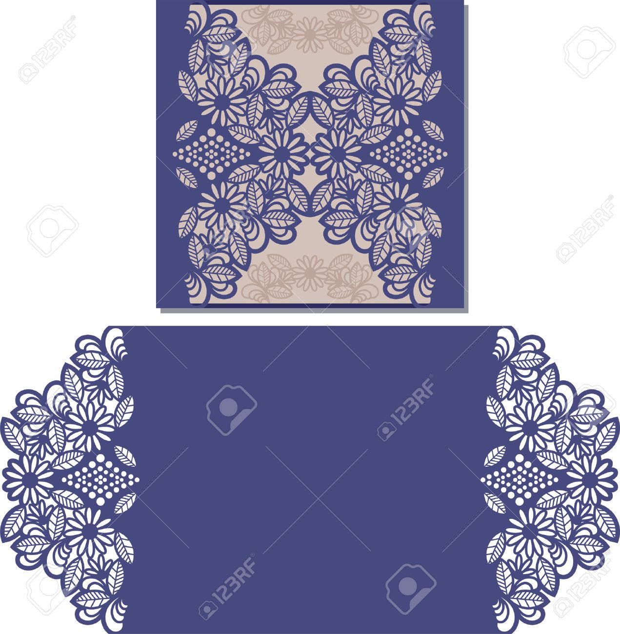 Paper Cut Out Card Laser Cut Pattern For Invitation Card For Wedding Paper Cutouts Wedding Invitation Template Royalty Free Cliparts Vectors And Stock Illustration Image 56606062