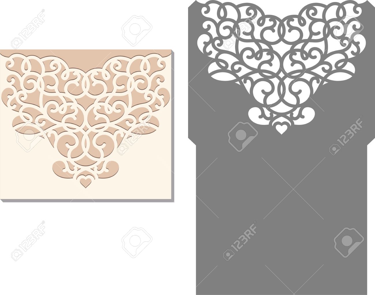laser cut invitation card laser cutting pattern for invitation