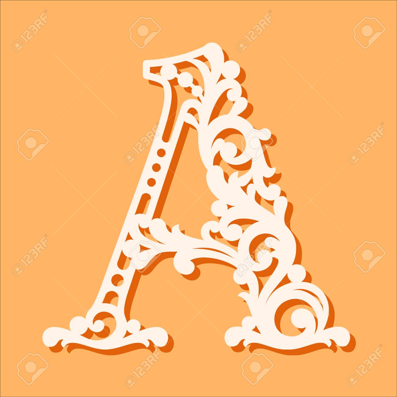 Laser Cut Template. Initial Monogram Letters. Fancy Floral For Fancy Alphabet Letter Templates Laser Cut Template. Initial Monogram Letters. Fancy Floral For Fancy Alphabet Letter Templates
