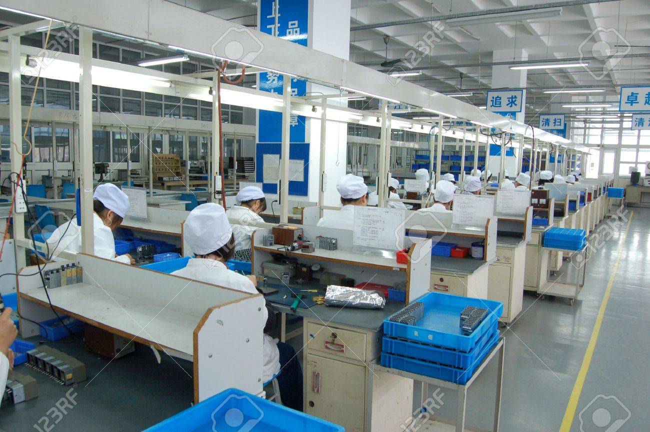 production line workers