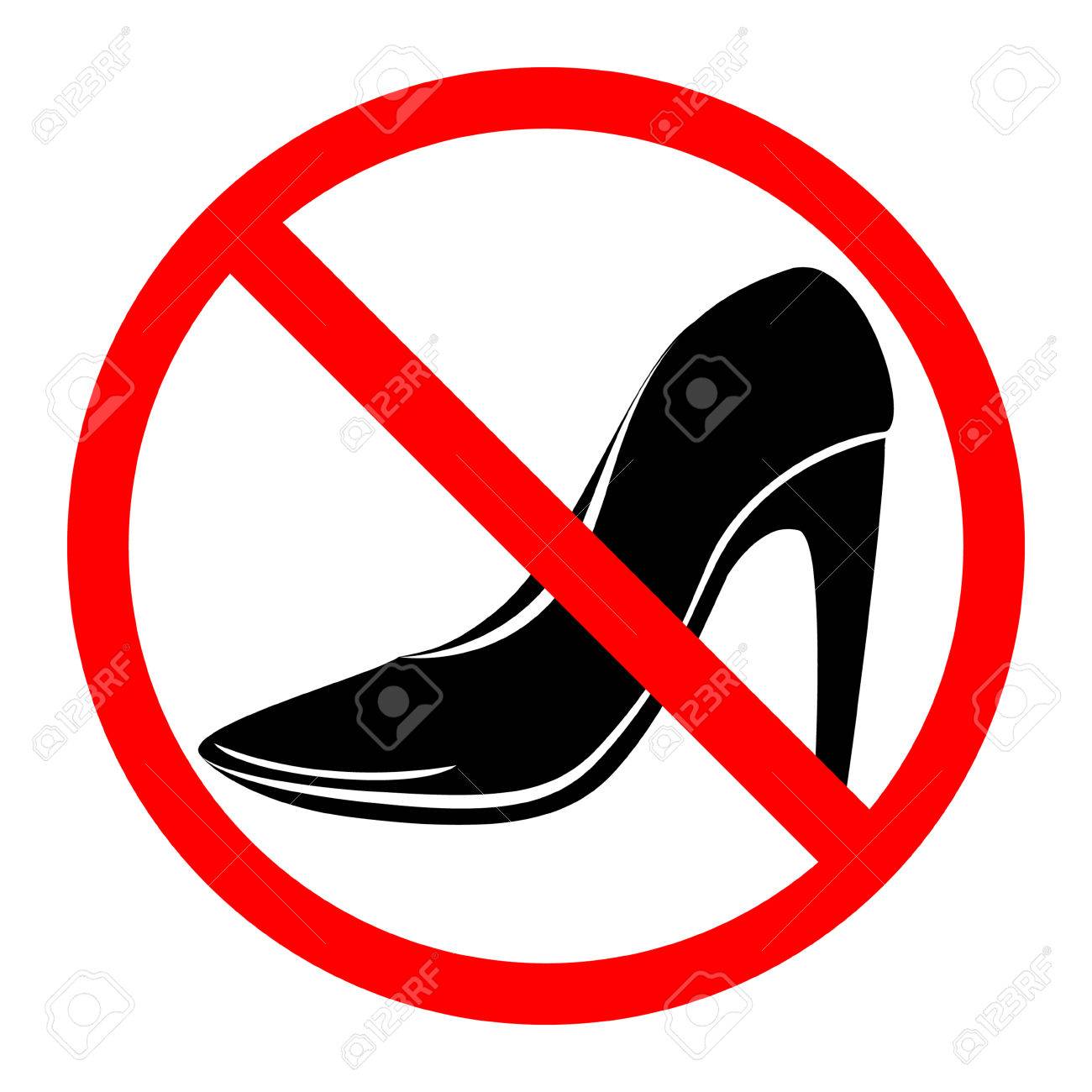 no high heels