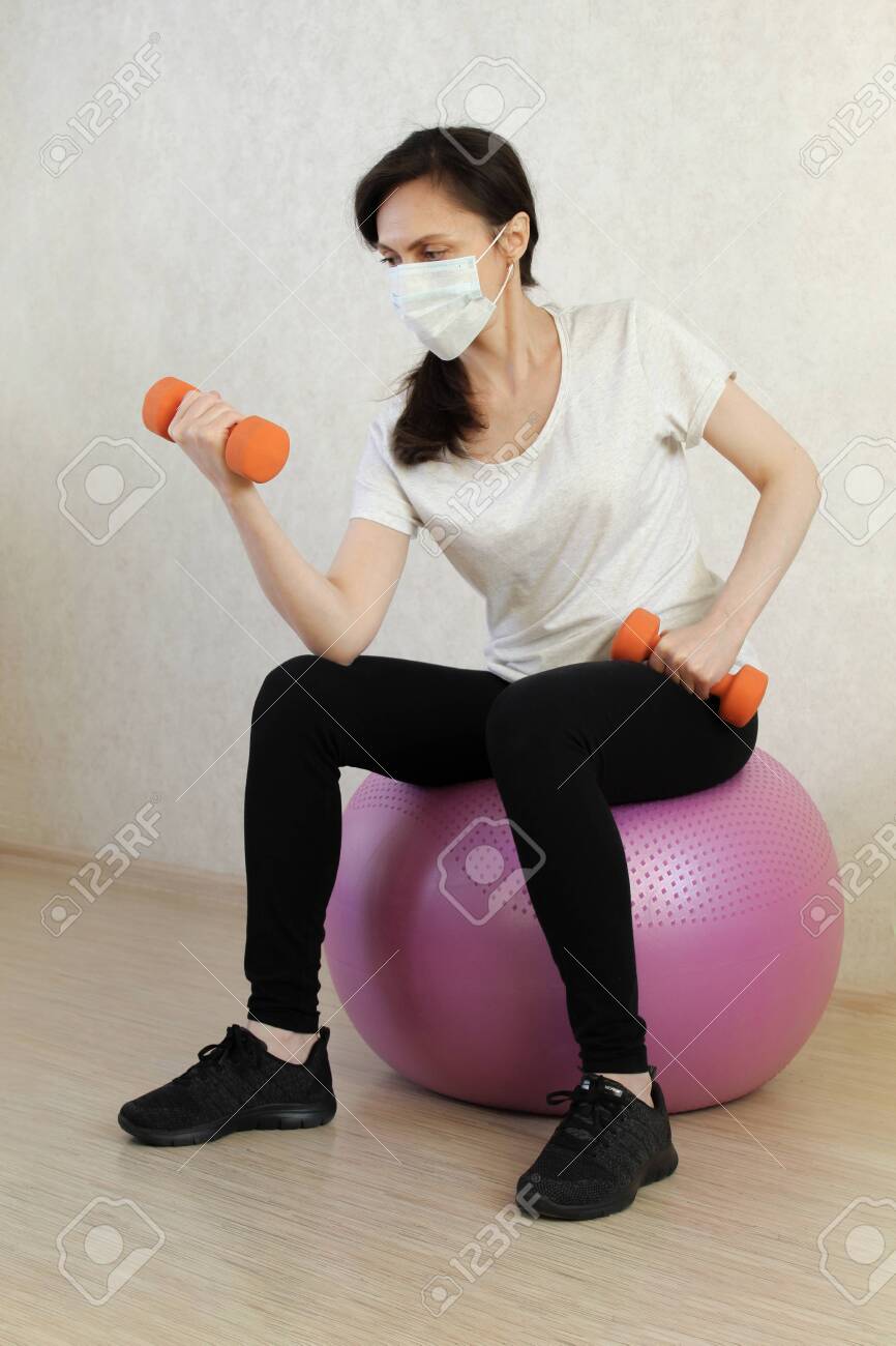 orange yoga ball
