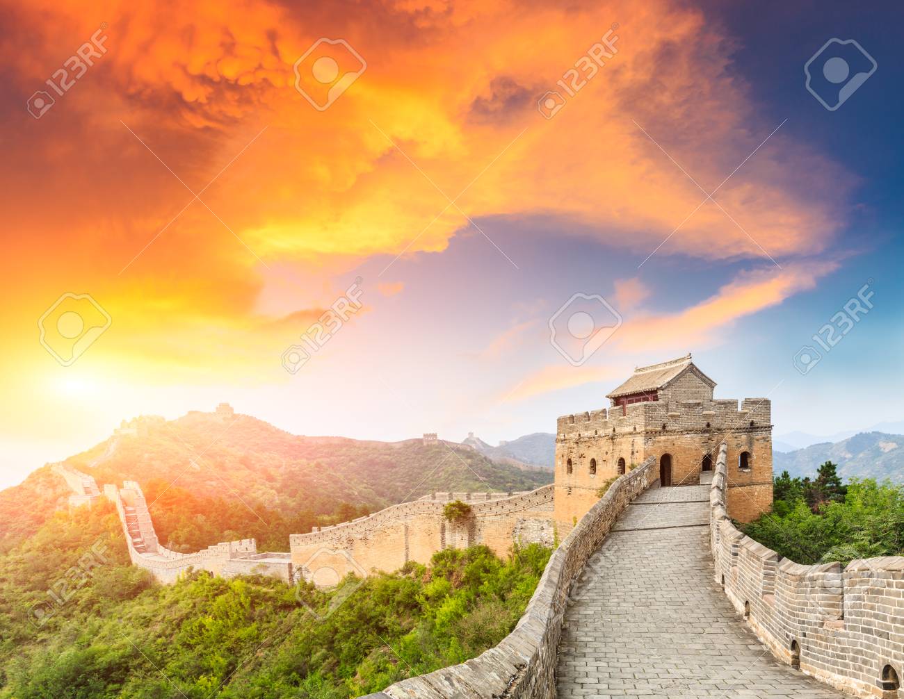 The Great Chinese Wall close to Jinshanling Stock Photo by ©hecke06 58310871