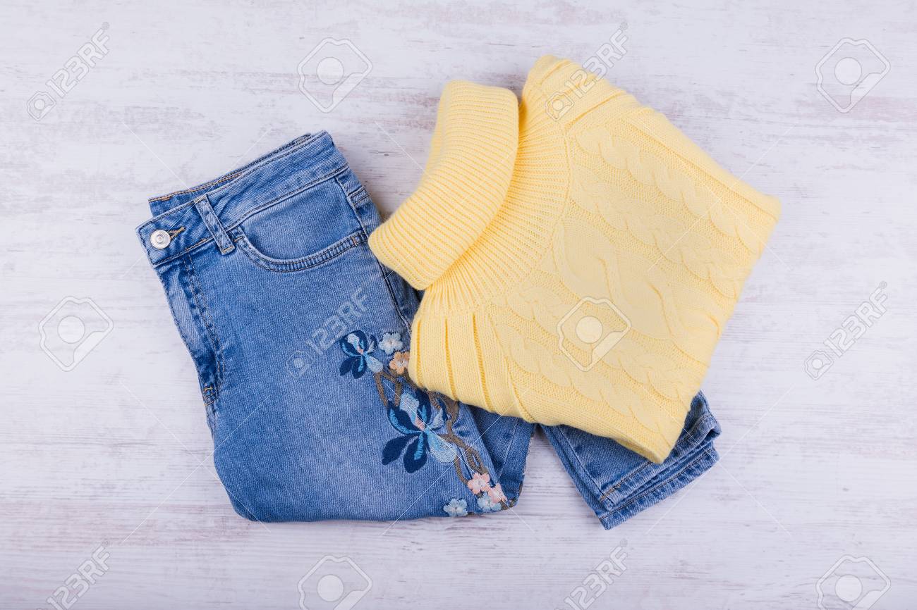 calça de ganga feminina