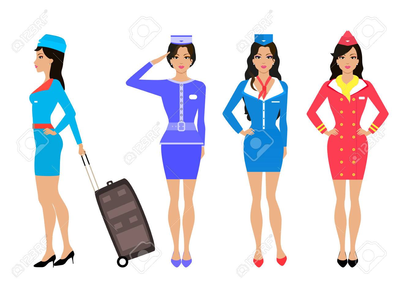 flight attendant luggage set
