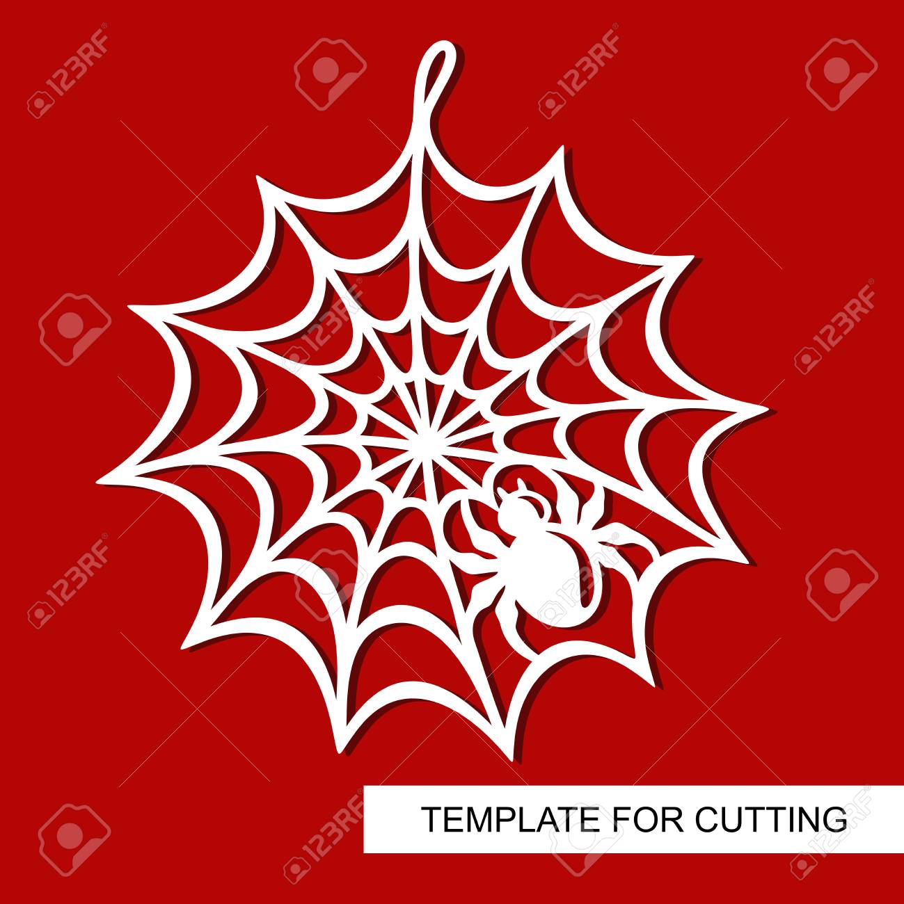 decoration for halloween spiderweb template for laser cutting