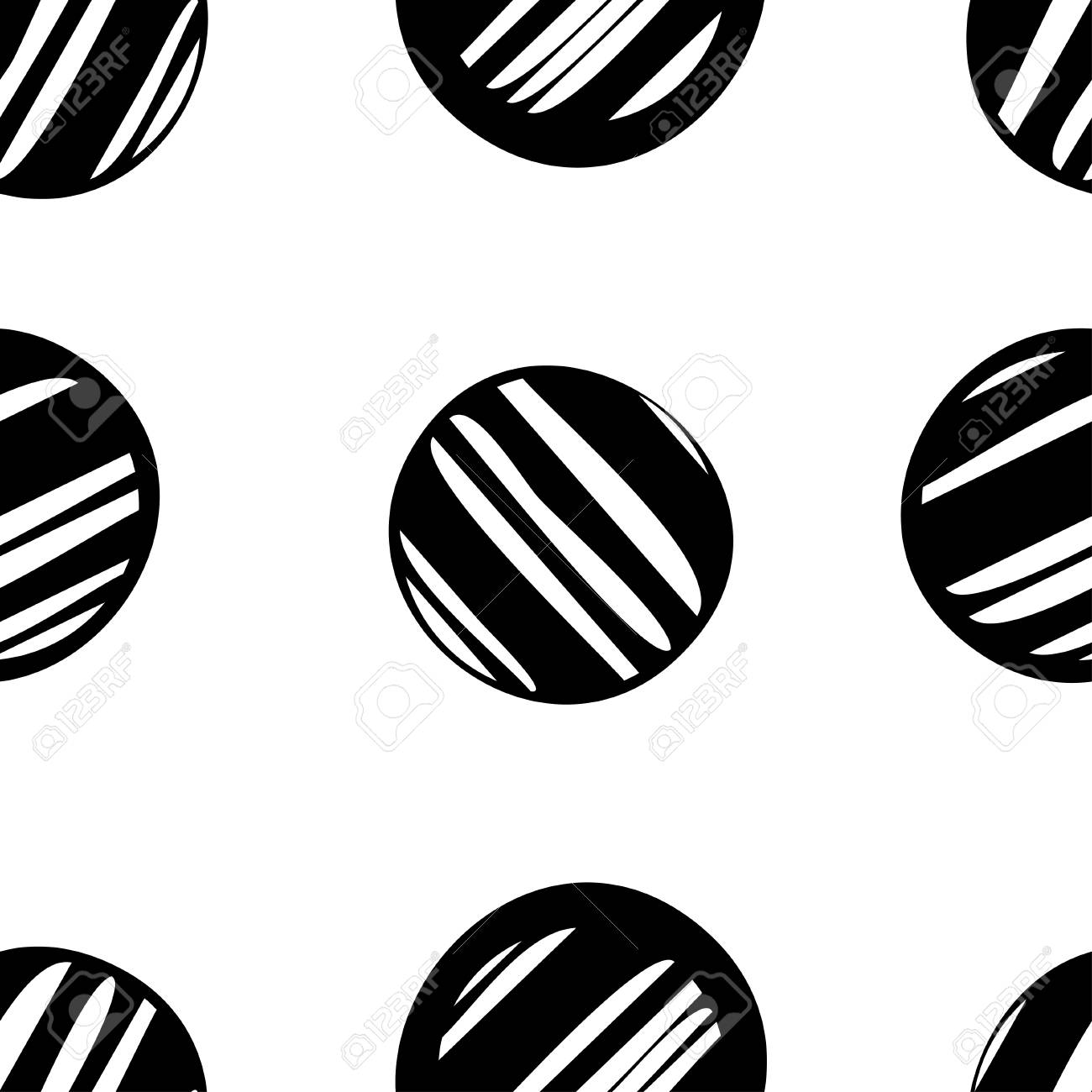 abstract vintage seamless pattern organic shape circles memphis organic shape