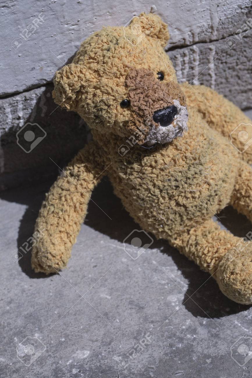 concrete teddy bear