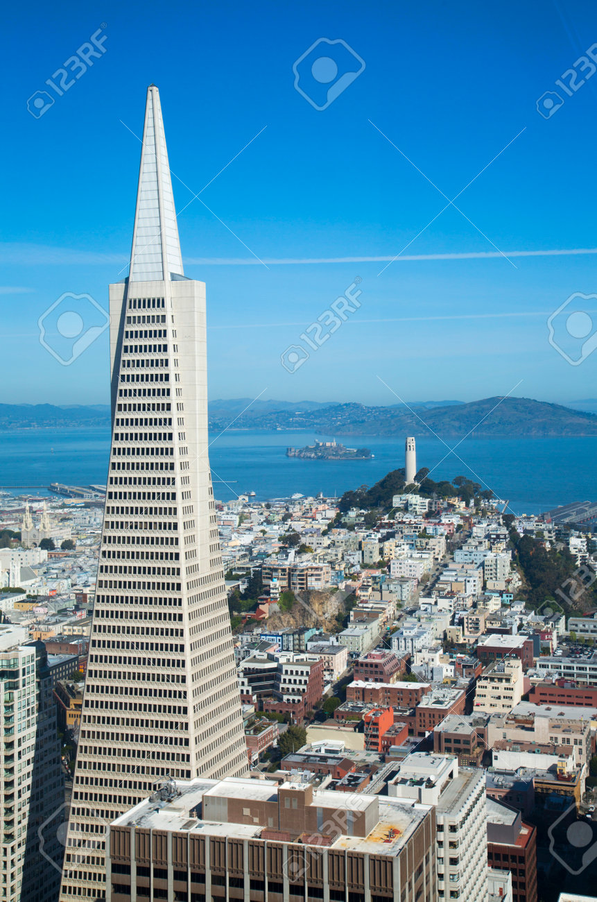 サンフランシスコ写真集 トランスアメリカピラミッド 金門橋 最安値 サンフランシスコ、カリフォルニア州 - 3 月 29 面積ビュー