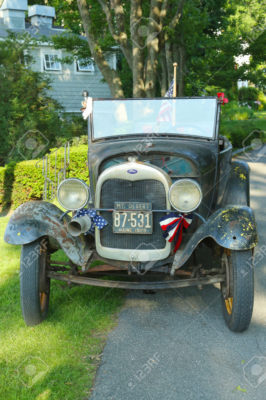 Bar Harbor Maine July 4 Historical 1929 Model A Ford In Bar Stock Photo Picture And Royalty Free Image Image 26516050