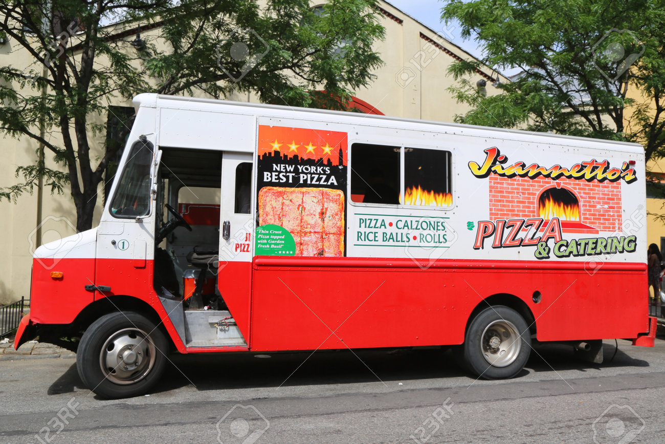New York June 21 Jiannetto S Pizza Truck At East Williamsburg