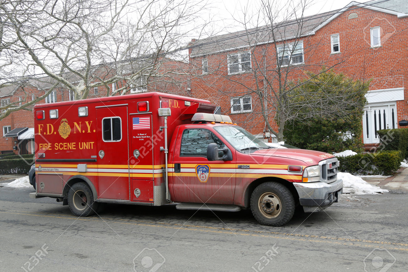 Brooklyn Ny March 10 2015 Fdny Fire Scene Unit In Brooklyn After Brooklyn Ny March 10 2015 Fdny Fire Scene Unit In Brooklyn After