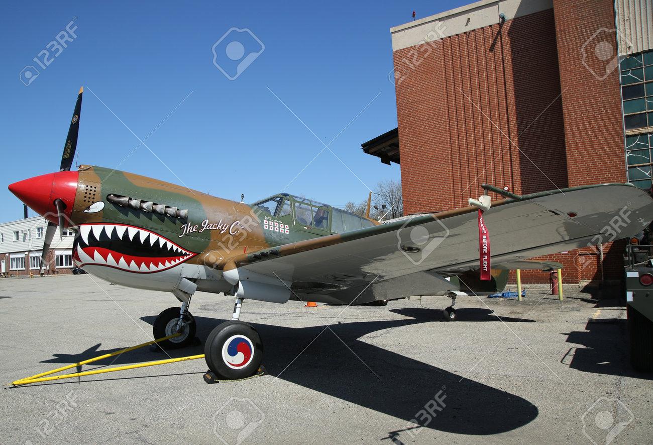 Farmingdale New York April 14 2016 Curtiss P 40 Warhawk - 