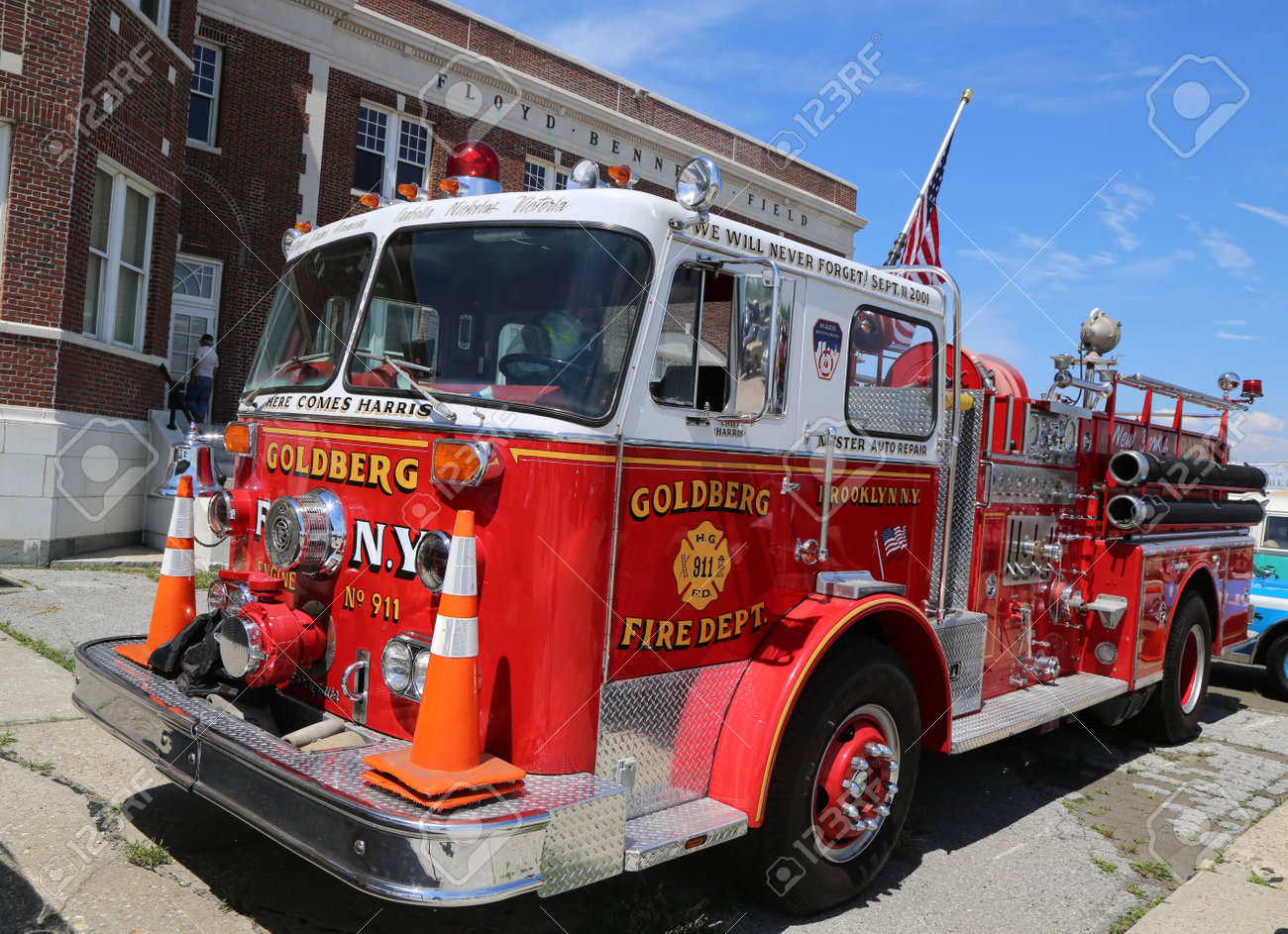 Brooklyn New York June 8 2014 Fire Truck On Display At The Antique Automobile Association Of Brooklyn Annual Spring Car Show In Brooklyn New York Stock Photo Picture And Royalty Free Image Image 58095976