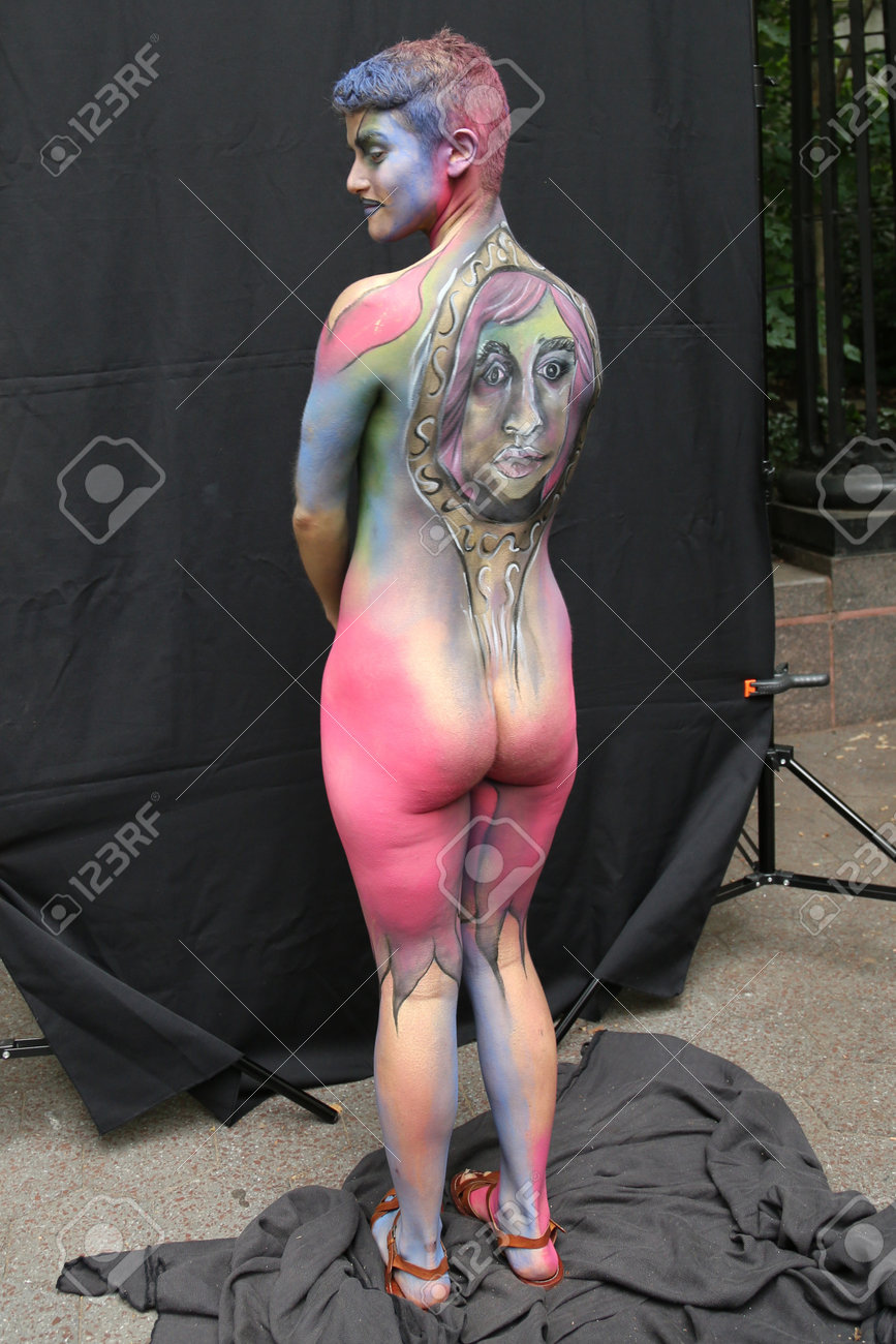 Of All Shapes And Sizes During Third NYC Body Painting Day In Midtown Manha...