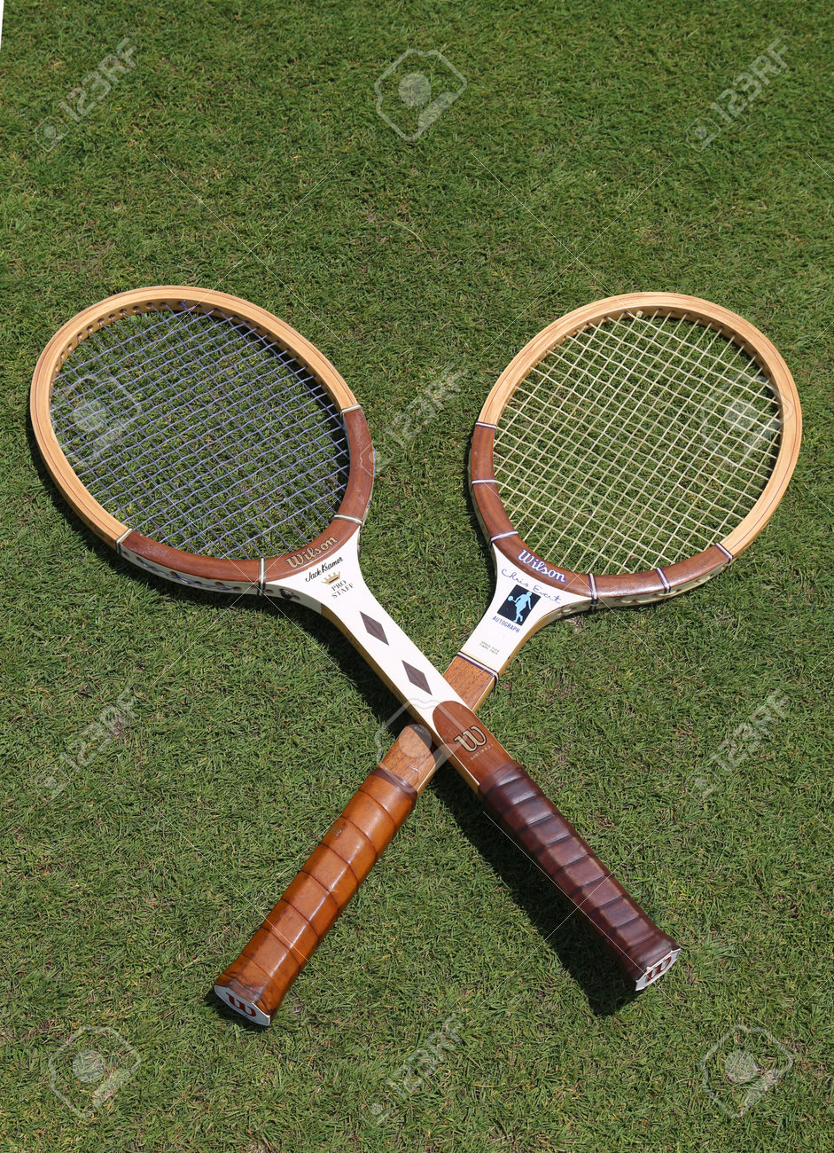 New York June 29 2017 Vintage Wilson Tennis Rackets On The Stock Photo Picture And Royalty Free Image Image 81331911