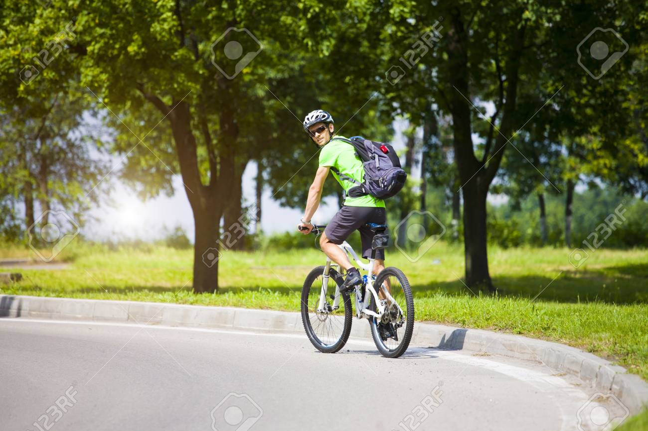 cycling with a backpack