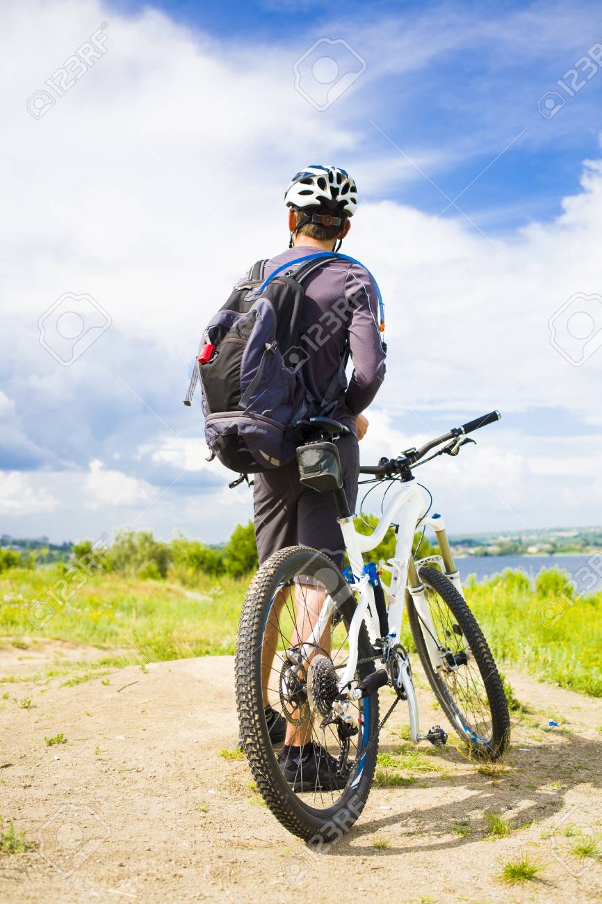 cycling with a backpack
