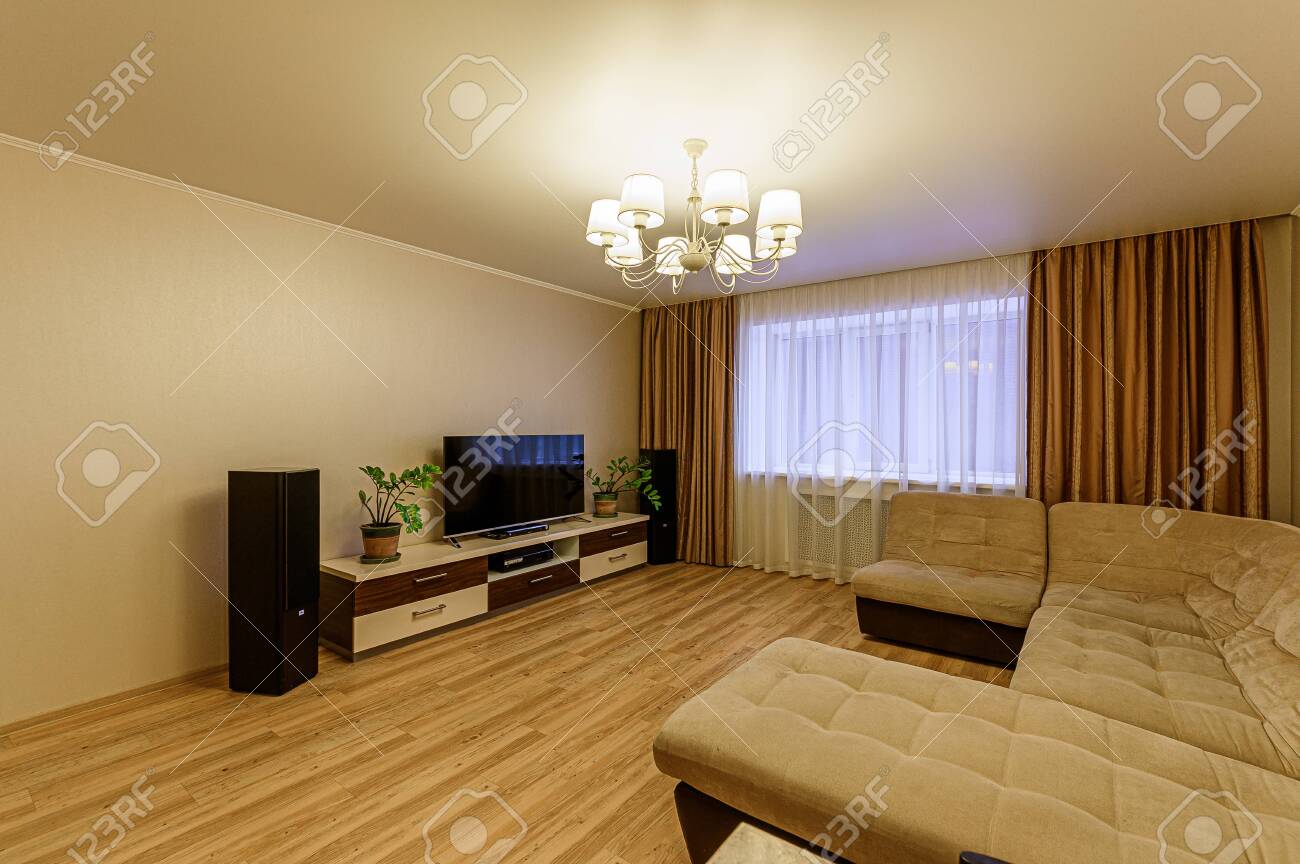 Russia, Moscow- February 07, 2020: interior room apartment modern bright cozy atmosphere. general cleaning, home decoration, preparation of house for sale - 152628304 Russia, Moscow- February 07, 2020: interior room apartment modern bright cozy atmosphere. general cleaning, home decoration, preparation of house for sale - 152628304