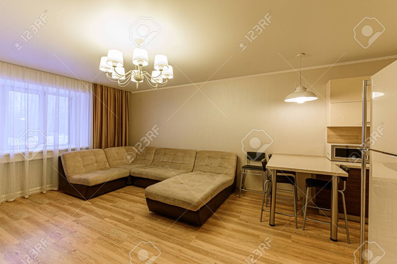 Russia, Moscow- February 07, 2020: interior room apartment modern bright cozy atmosphere. general cleaning, home decoration, preparation of house for sale - 152628306 Russia, Moscow- February 07, 2020: interior room apartment modern bright cozy atmosphere. general cleaning, home decoration, preparation of house for sale - 152628306