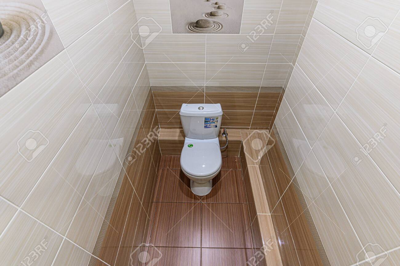 Russia, Moscow- February 07, 2020: interior room apartment modern bright cozy atmosphere. bathroom, sink, decoration elements, toilet - 152628276 Russia, Moscow- February 07, 2020: interior room apartment modern bright cozy atmosphere. bathroom, sink, decoration elements, toilet - 152628276