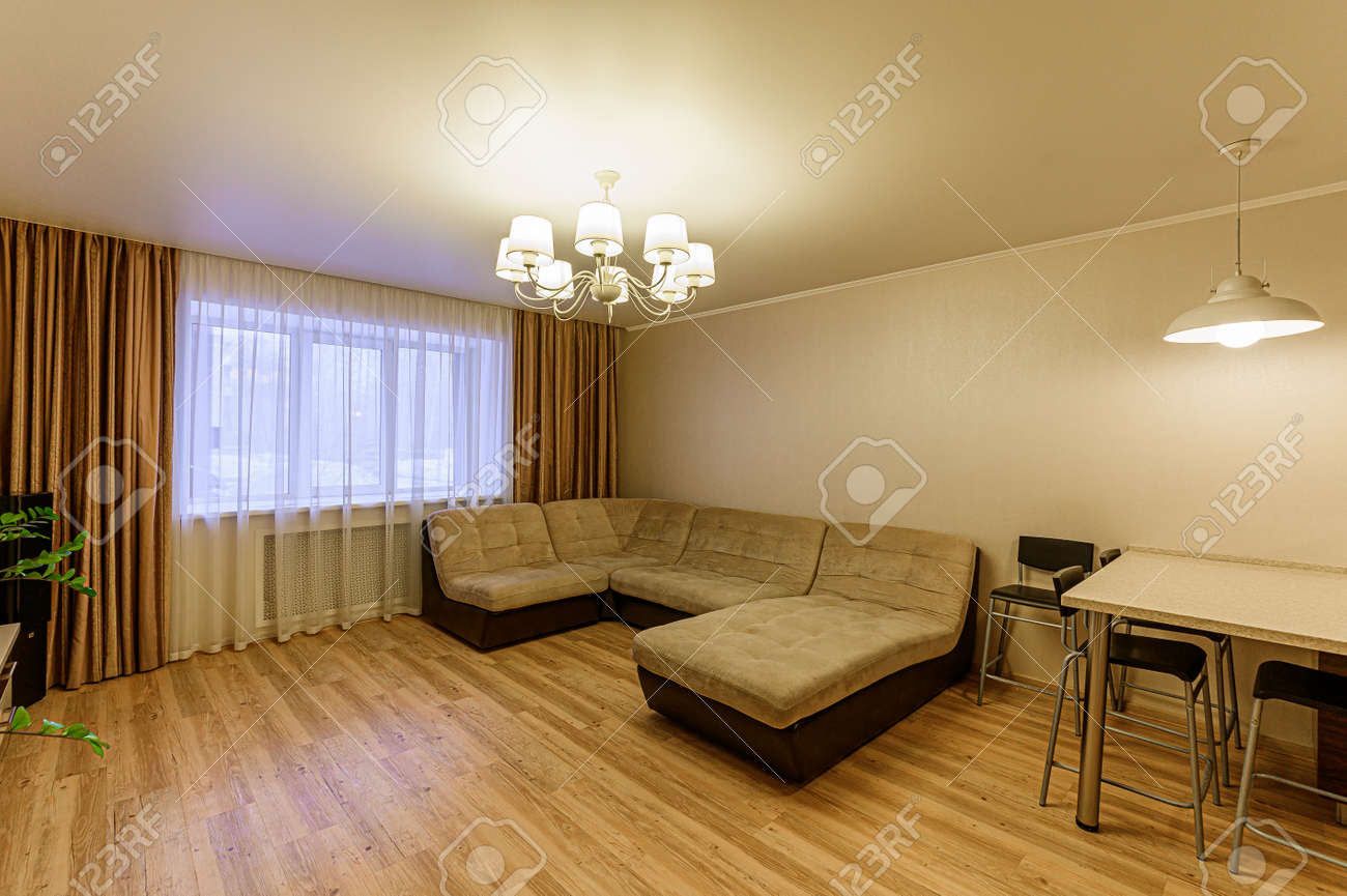 Russia, Moscow- February 07, 2020: interior room apartment modern bright cozy atmosphere. general cleaning, home decoration, preparation of house for sale - 152628250 Russia, Moscow- February 07, 2020: interior room apartment modern bright cozy atmosphere. general cleaning, home decoration, preparation of house for sale - 152628250