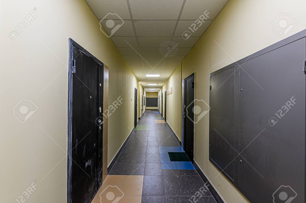 Russia, Moscow- February 07, 2020: interior public place, house entrance. doors, walls, corridors staircase - 152628267 Russia, Moscow- February 07, 2020: interior public place, house entrance. doors, walls, corridors staircase - 152628267